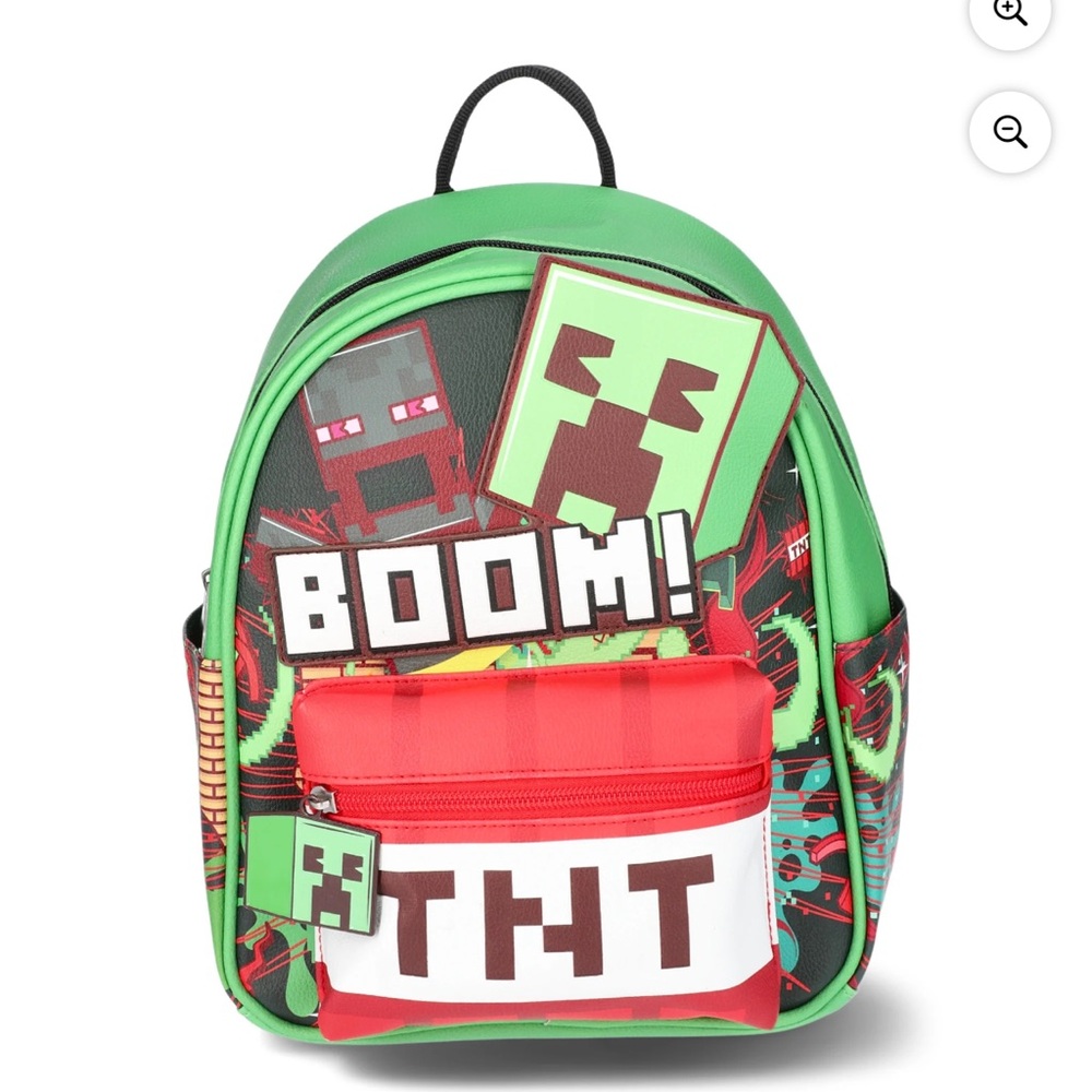 Minecraft Explosion TNT Mini Backpack, Green